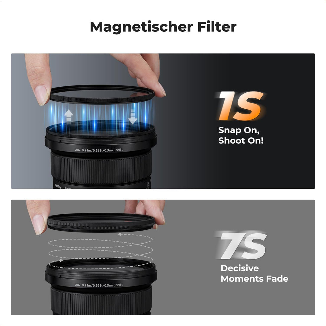 K&F Concept Nano X-Serie Magnetischer CPL Filter 55mm-Zirkular-Polfilter Magnetischer Polarisationsf