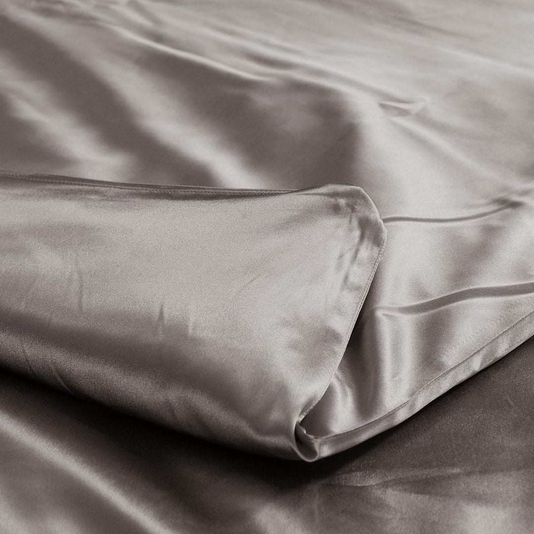 THXSILK Seide Bettbezug, Seide Tröster Cover, 100% 19 Momme Bestnote Maulbeerseide Bettwäsche (135x2