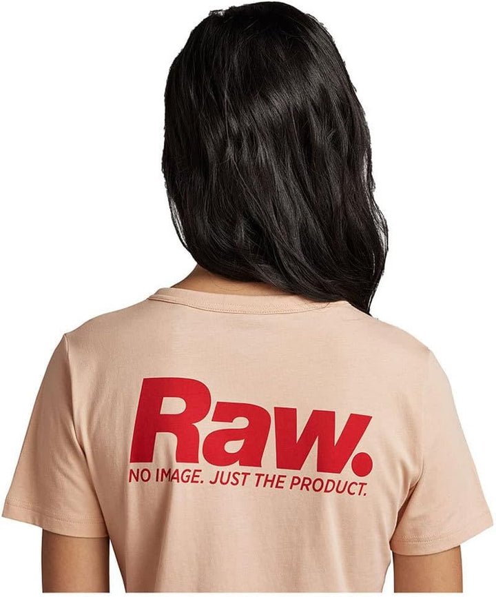 G-STAR RAW Damen Raw. Slim R T Wmn T-Shirt XXS Beige (Ivory Cream D22784-336-d761), XXS Beige (Ivory
