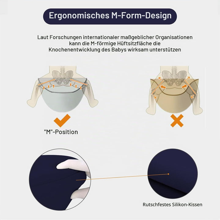 IULONEE Neugeborene Babytrage Baby Carrier Ergonomisch Babytrage mit Hüftsitz Multifunktional Kinder
