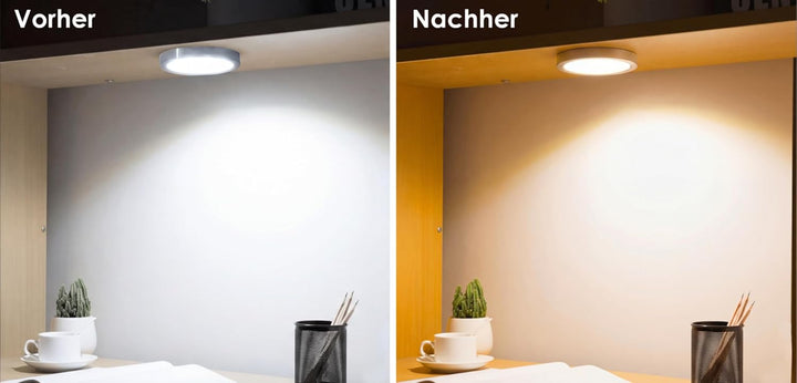KROPP Selbstklebende Farbfolien für LED Lampen, 4 cm Kreiszuschnitt, 3 Töne Warmweiss Farbfilter zur