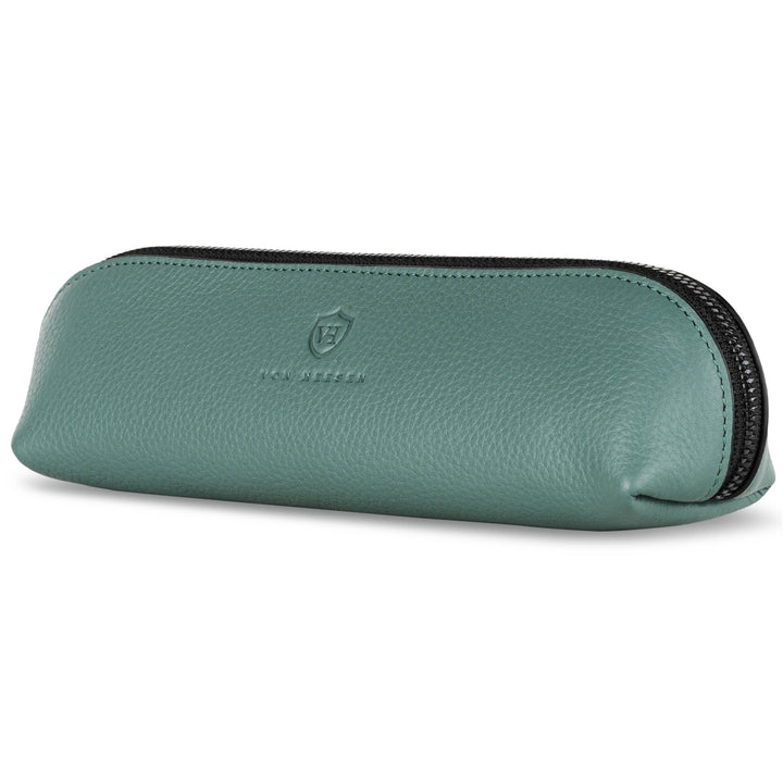 VON HEESEN® Echtleder Federmäppchen Leder Federmappe Etui für Stifte Mäppchen Schule Federtasche Uni