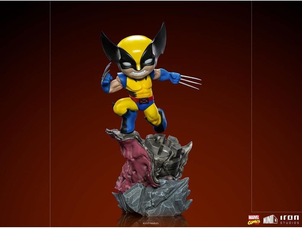 Iron Studios - Minico X-Men Wolverine Vinyl Statue Grösse: 21 x 11 x 15 cm, Grösse: 21 x 11 x 15 cm