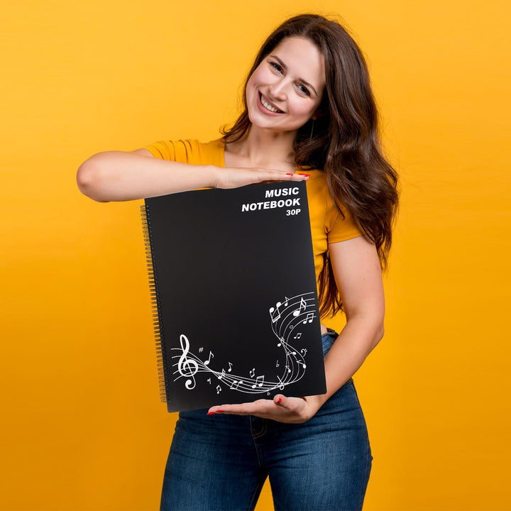 keepdrum MA30 Notenmappe für Orchester-Pult Ordner Zeichenmappe mit 30 Seiten DIN A3 Notenmappe DIN