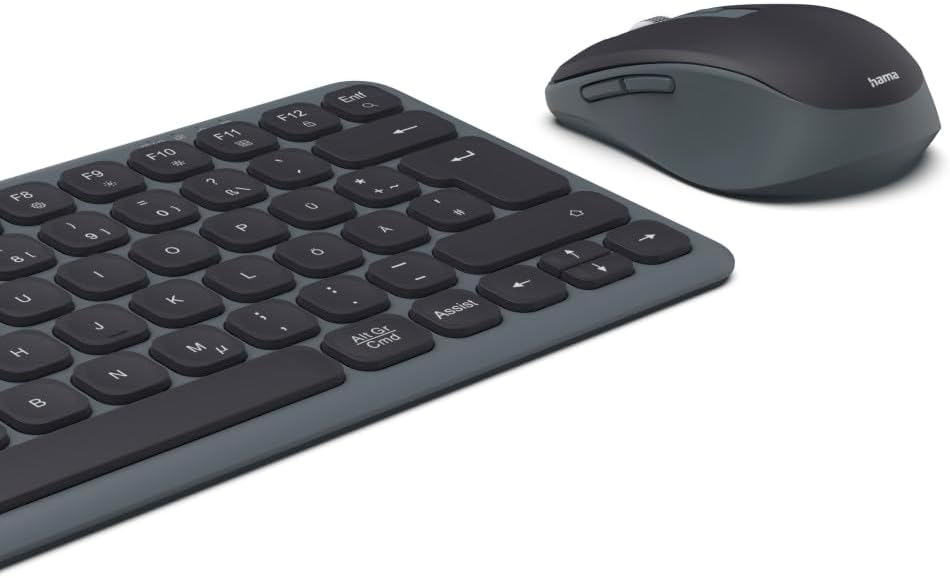 Hama Tastatur Maus Set kabellos (Multi Device Tastatur und Maus mit Bluetooth/Funk für PC, Smartphon