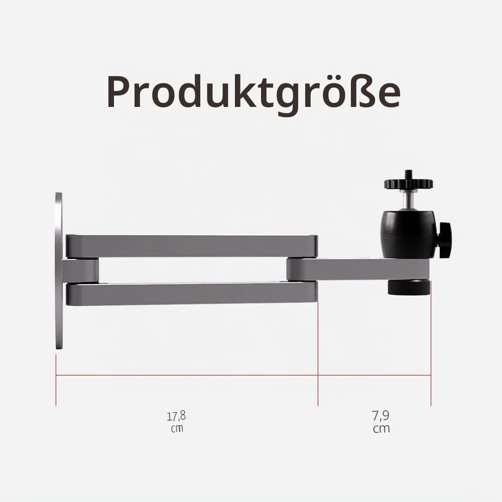 Liboer Faltbare Projektor-Wandhalterung, universell, verstellbar, Deckenwand-Projektorhalterung, Stä