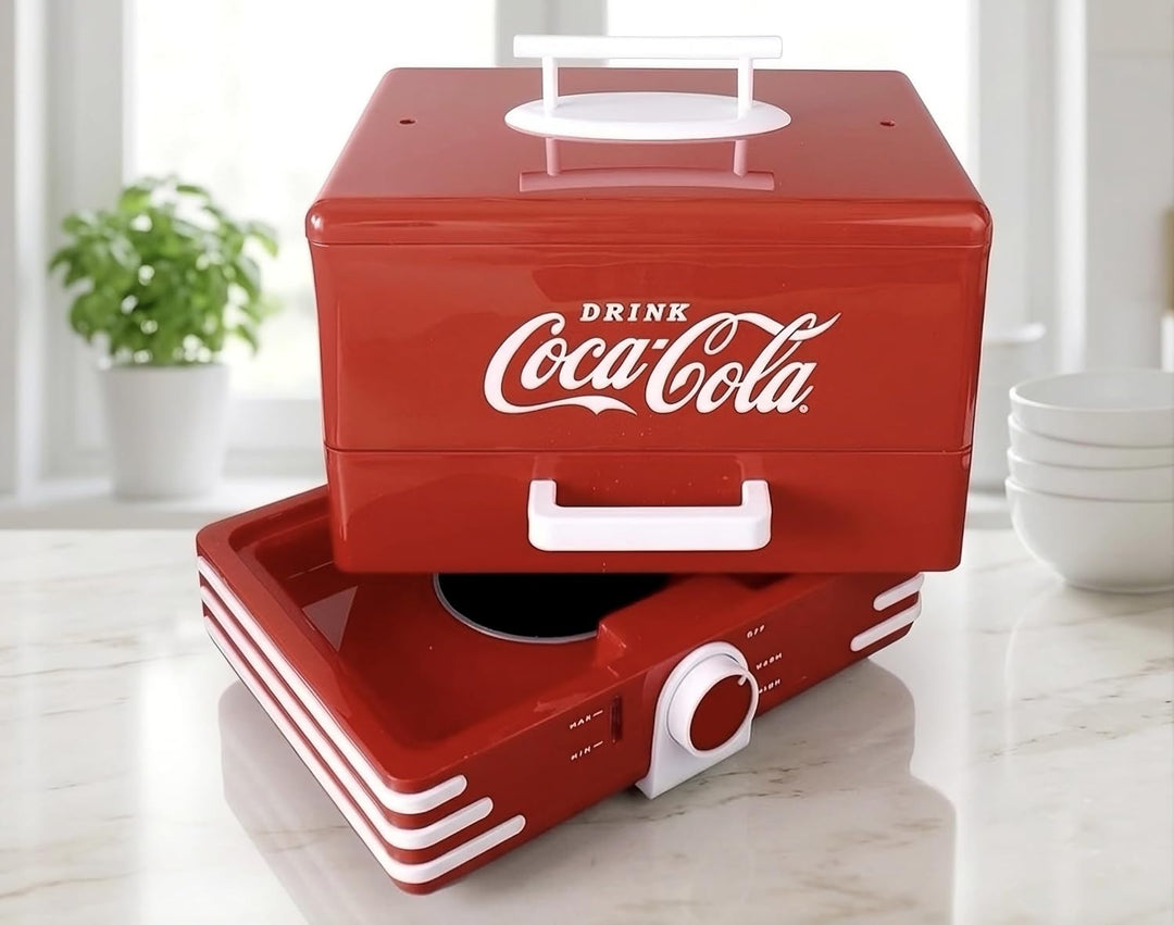 Salco Coca-Cola HotDog Steamer SHD-80CC,Retro, rot, perfekt für jeden