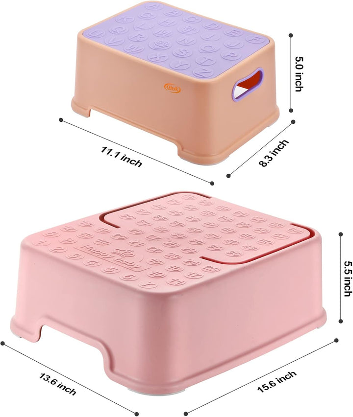 Tritthocker, zweistufiger Tritthocker für Kinder, Trennbar Separate Nutzung, Trittschemel für Toilet
