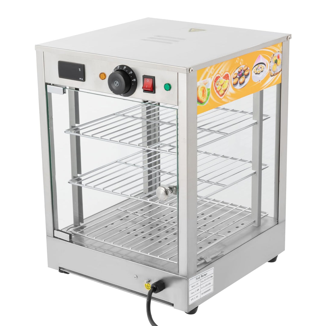 Warmhaltetheke,Buffet Vitrine,Warmhaltevitrine Speisenwärmer Heisse,Temperaturregelung,Konstante Tem