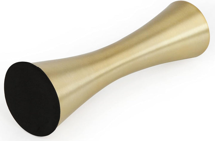 Vixdonos 17 cm grosse, messingfarbene Metallvase, kleine Blumenvasen, 2er-Set, moderne dekorative Va