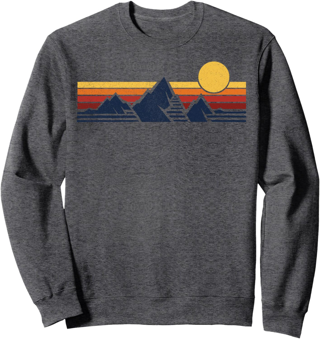 Trendy Mountain Stripe Sweatshirt