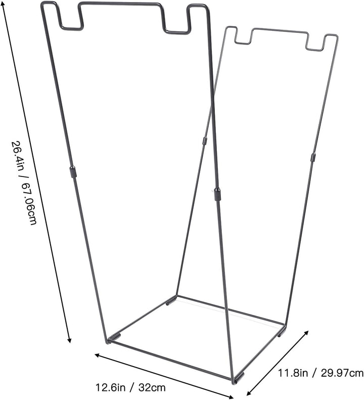 Metall Garten Müllsackhalter, Outdoor Laubsack Stützständerrahmen für 30–45 Gallonen Müllsäcke, Trag