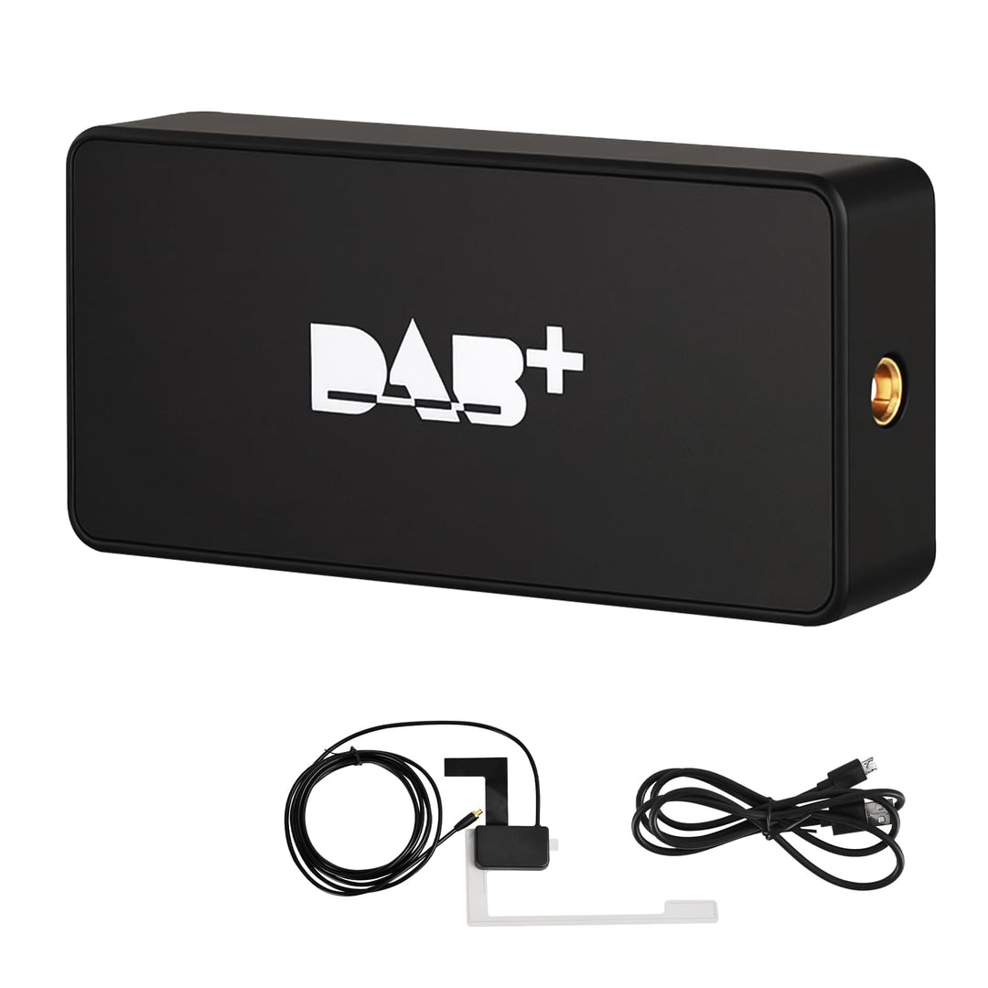 ESSGOO DAB/DAB+ Empfängeradapter für Android Autoradio | Digitaler USB Tuner | Komplettset mit Anten