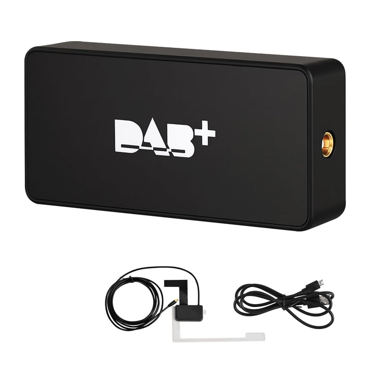 ESSGOO DAB/DAB+ Empfängeradapter für Android Autoradio | Digitaler USB Tuner | Komplettset mit Anten