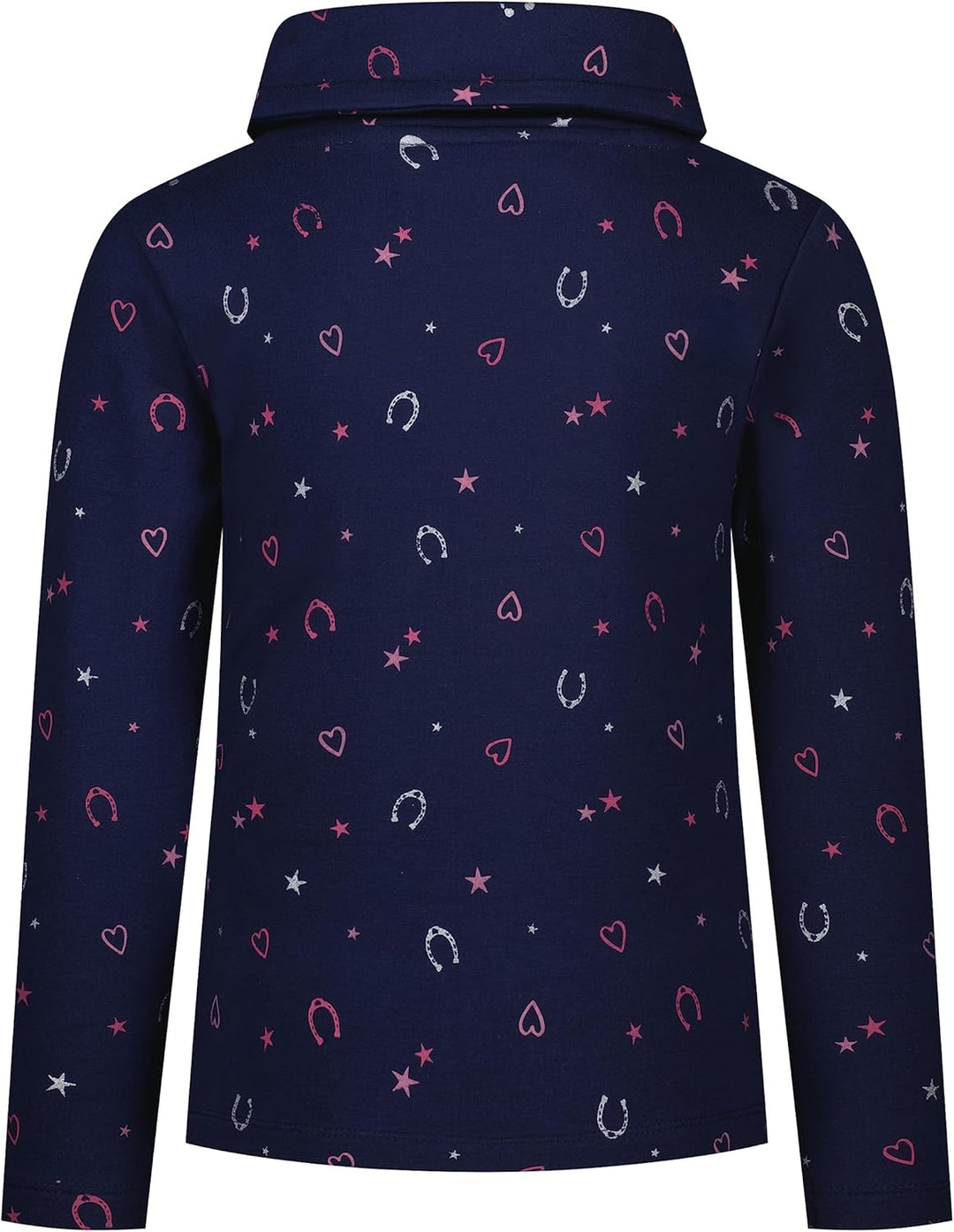 SALT AND PEPPER Mädchen Girls Sweat Hearts Stars AOP Sweatshirt 116-122 True Navy, 116-122 True Navy