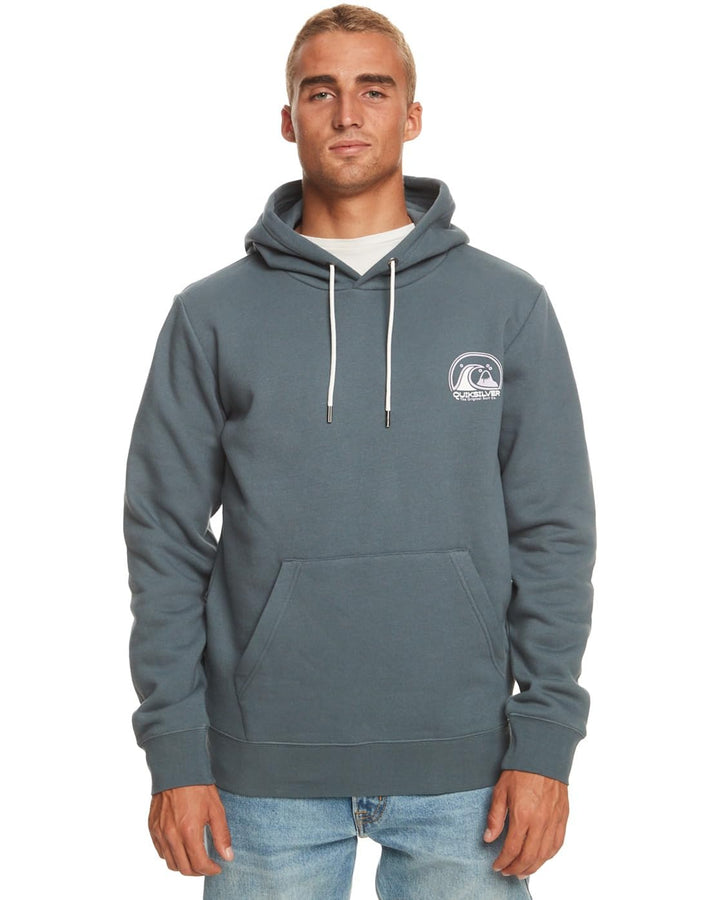 Quiksilver Herren Clean Circle Hoodie Sweatshirt (1er Pack), S Dark Slate