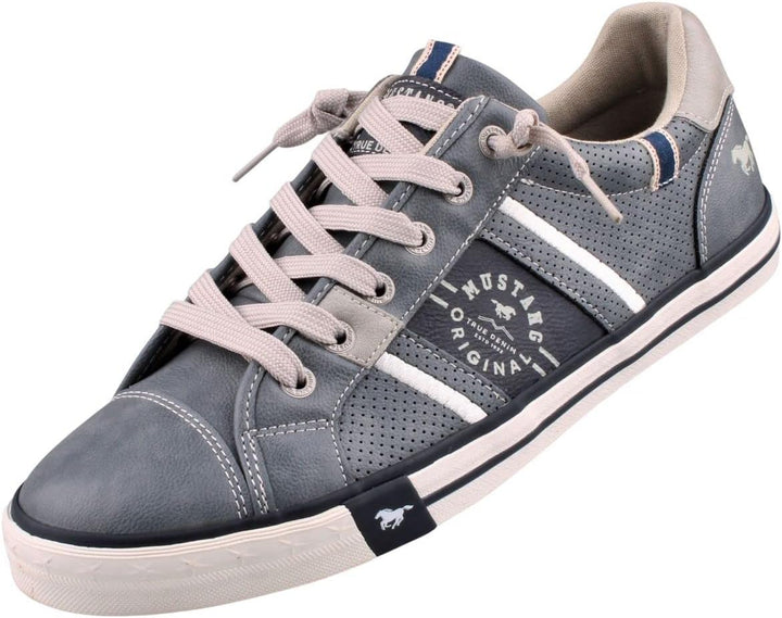 MUSTANG Herren Sneaker Schnürhalbschuh 42 EU Sky, 42 EU Sky