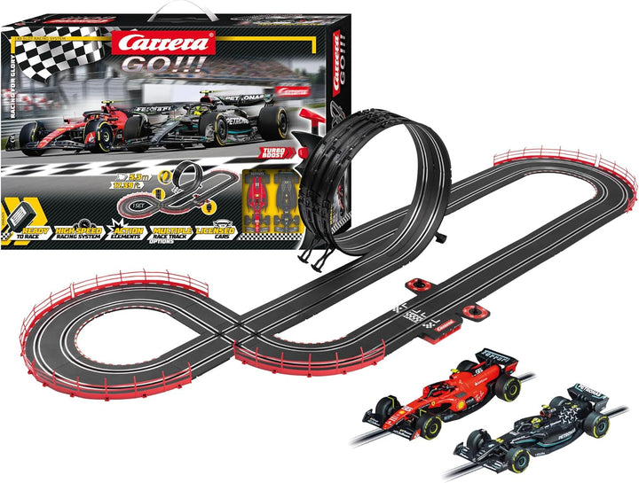 Carrera - 20062573 - Carrera GO!!! Racing for Glory Rennbahn-Set I Rennbahn mit lizensierten Slotcar