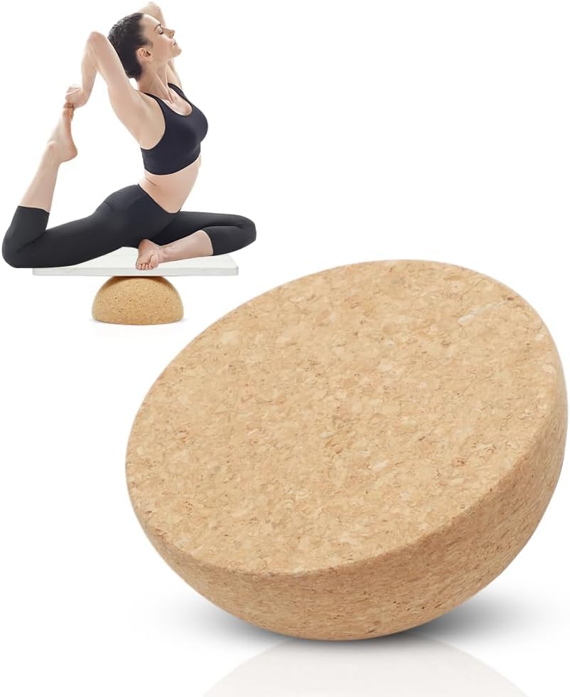 Kork Halbkugel, Ø 15 cm Balance Board Halbkugel, Höhe 7 cm, Gleichgewichts Trainer für Kinder und Er