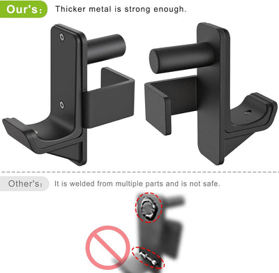 Kipika J-Haken für Power Rack – Unterseite verstärkte Stahlhaken mit Gummiauflage – 2 Stück J-Haken