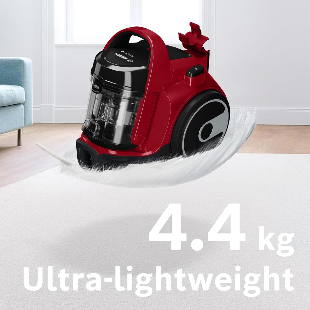 BOSCH BGC05AAA2 Staubsauger ohne Beutel - 78 dB - Behälterkapazität 1,5 l - Waschbarer HEPA 12-Filte