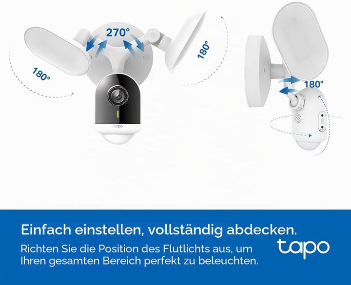 Tapo C720 Flutlichtkamera Kabel (Floodlight Cam Wired) | Überwachungskamera aussen 2K, WLAN 2.4GHz,