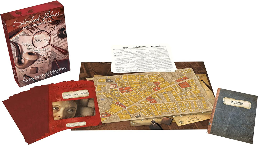 Asmodee - Sherlock Holmes Untersuchungsberater: Jack Lo Ripper und Abenteuer im West End - Detektive