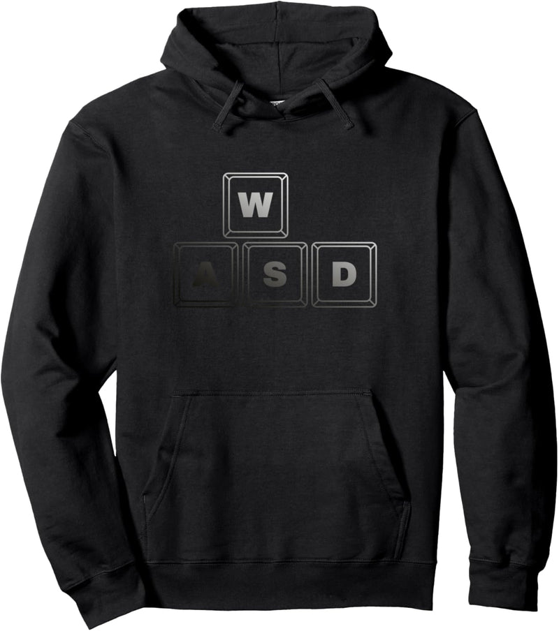 WASD PC Gamer, Zocker Computer- und Video Spiel Motiv Pullover Hoodie