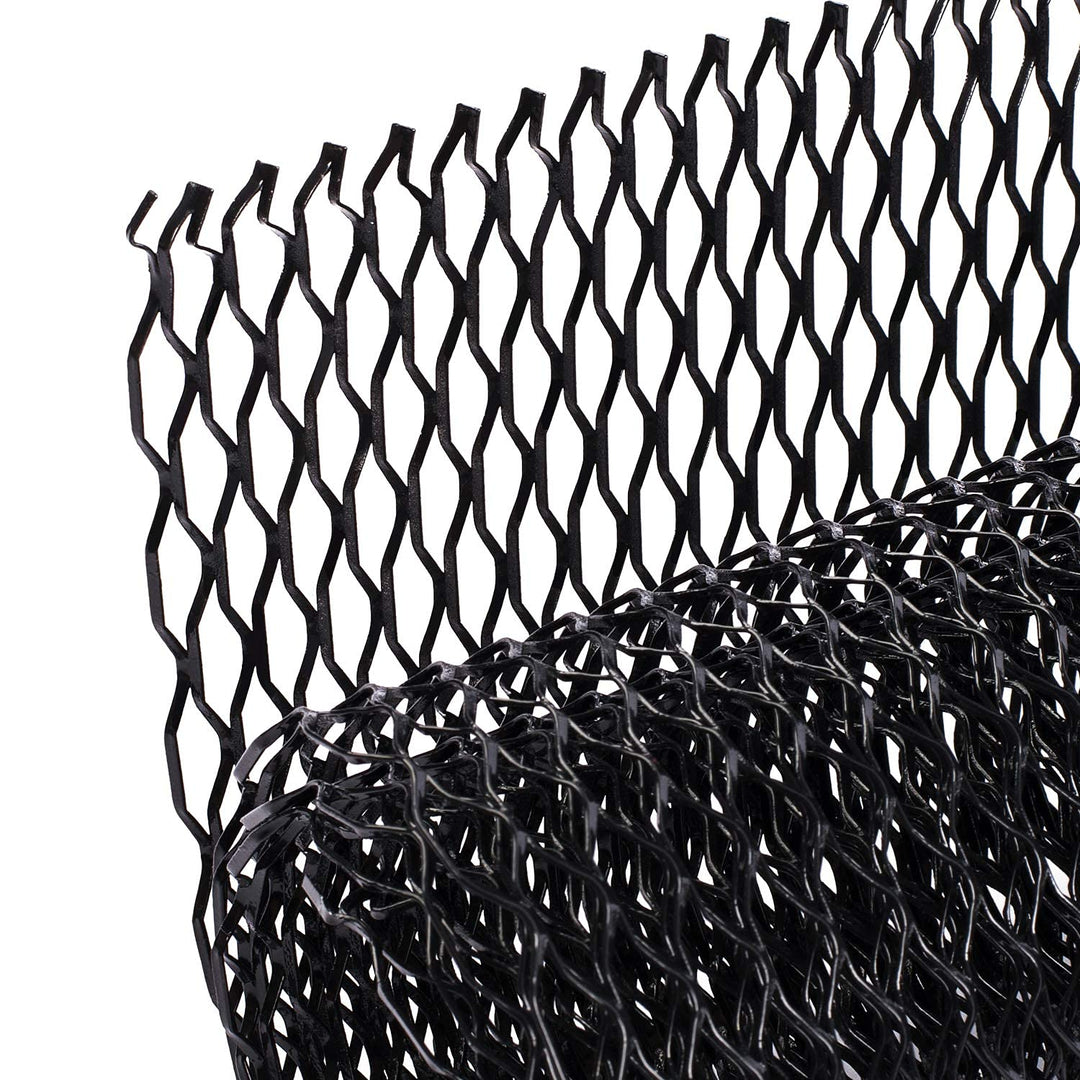 AggAuto 120×40cm Schwarz Auto Renngitter, Lochgrösse Möwe 8×25mm Wabengitter, Streckgitter, Aluminiu