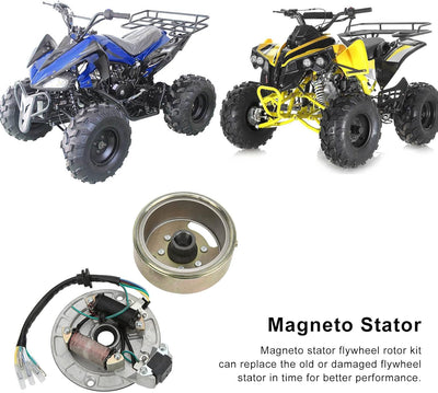 Magneto Stator Schwungrad Rotor Kit Kupfer Aluminium Kick Start Motor Magneto Stator Platte Magneto