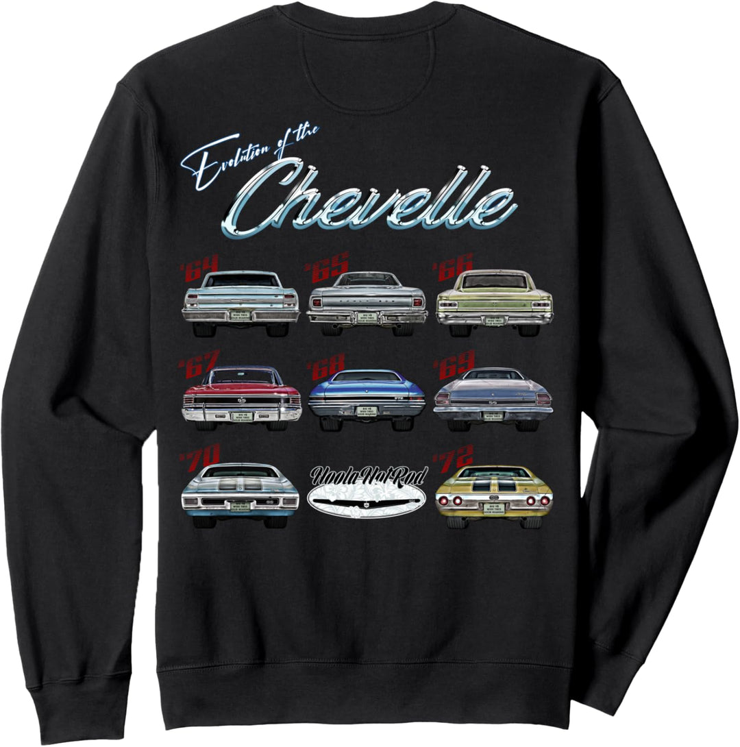 Evolution des Chevelle, SS,Hotrod,Muscle Car,SS454,SS427 Sweatshirt