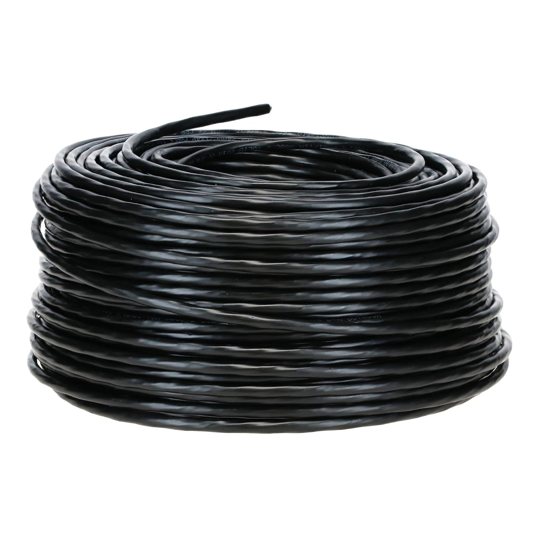 Danicom CAT5e Outdoor Netzwerkkabel - F/UTP - AWG 24/1 (Starrleiter) - 100 Meter - Schwarz - CCA, PO