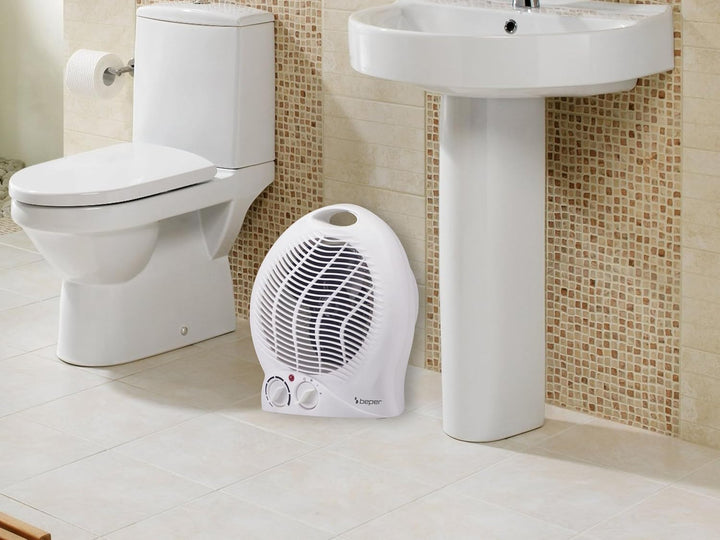 BEPER P203TER202 Heizlüfter, 2000W, 2 Wählbare Wattstufen, Kompakter Heizlüfter mit einstellbarem Th