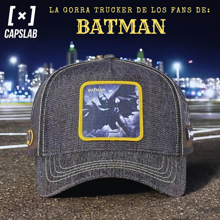 Capslab Batman DC Batman Black Gray DC Trucker Cap 55-62 Trucker-Bat-Gray#32878, 55-62 Trucker-Bat-G