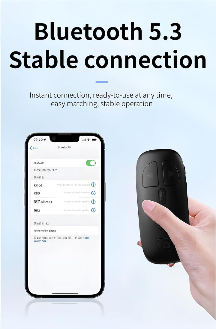 Fernbedienung Scrolling,Bluetooth5.3 Page Turner für Tik Tok,Phone i-Pad, Kabellose Finger-Scroller-