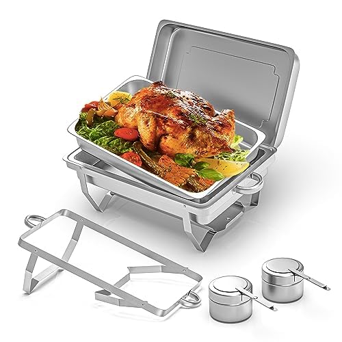 MEISTERWERK Warmhaltebehälter Essen (1er Set) - Erstklassiger 410 Edelstahl Chafing Dish - Warmhalte