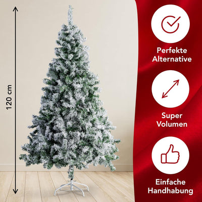 Xonic® Claus künstlicher Weihnachtsbaum Grün - 5 Grössen: 120-240cm - Realistischer Tannenbaum mit M