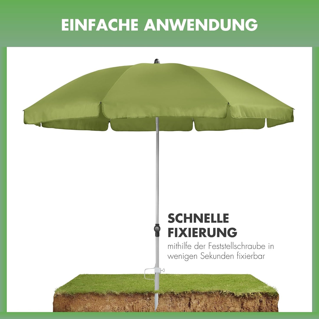 Doppler Rasendorn Bodenhalter für Sonnenschirme – verzinkter Stahl Erdspiess für Schirme bis 250 cm