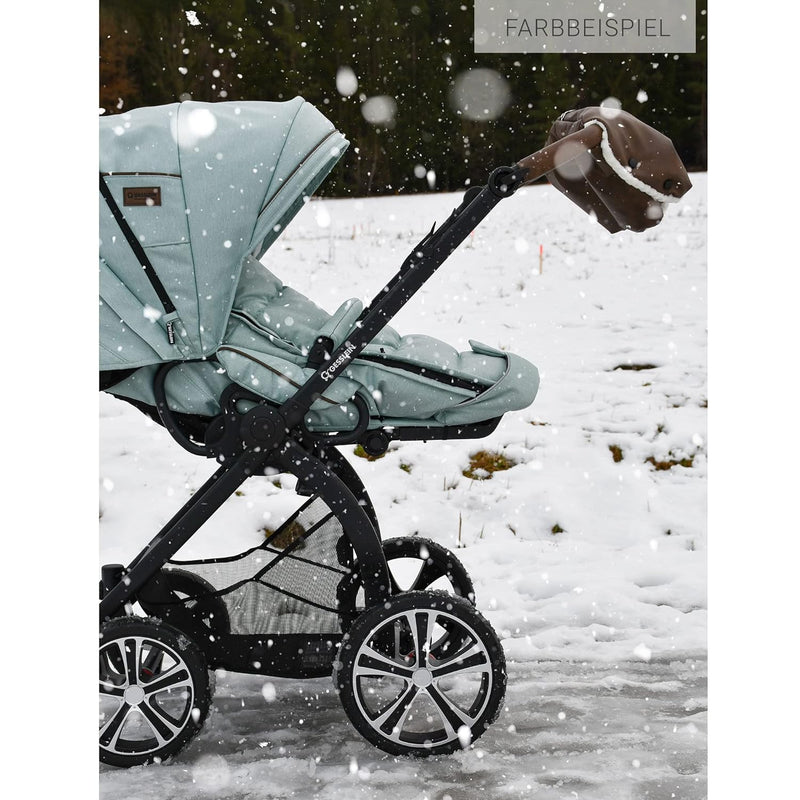 Gesslein Fusssack Igloo Winterfusssack für Kinderwagen Design Sportwagen Buggy oder Schlitten mit Th