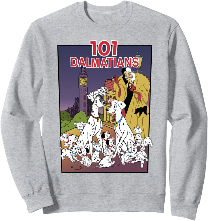 Disney 101 Dalmatians Group Shot VHS Cover Sweatshirt