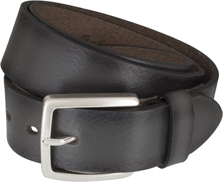 Lloyd 1015 05 Herren Leder Gürtel mit Metallschliesse in trendiger Used Optik, Grau