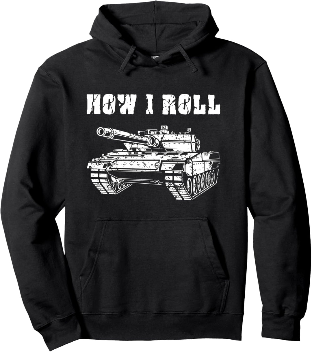 Panzer Tank Militär Militärfahrzeug Feuerkraft Armee Soldat Pullover Hoodie