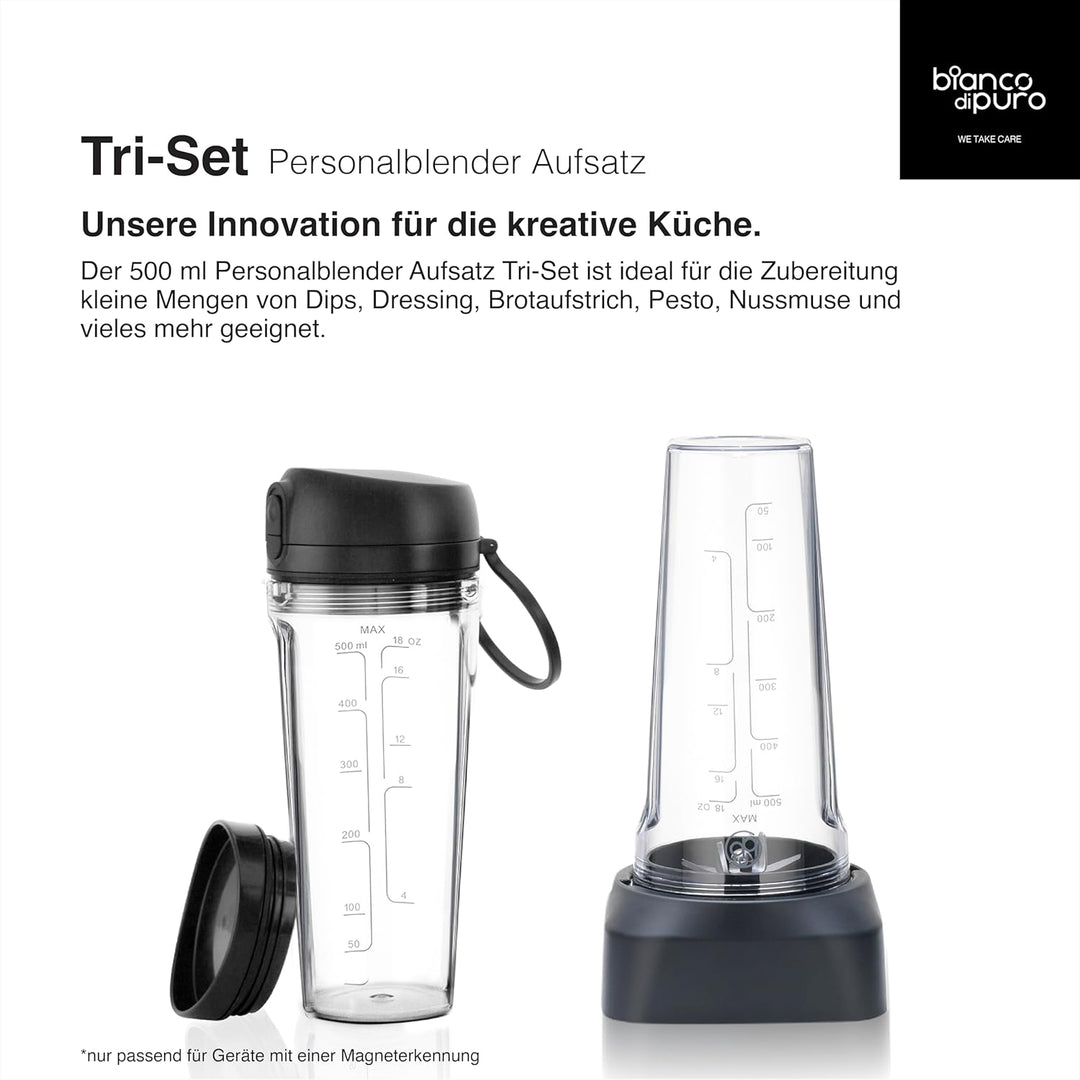 Hochleistungsmixer Verde Smoothie Maker 1400 Watt bis 32.000 U/Min - iPMS - 3 Mixprogramme - 2 Liter