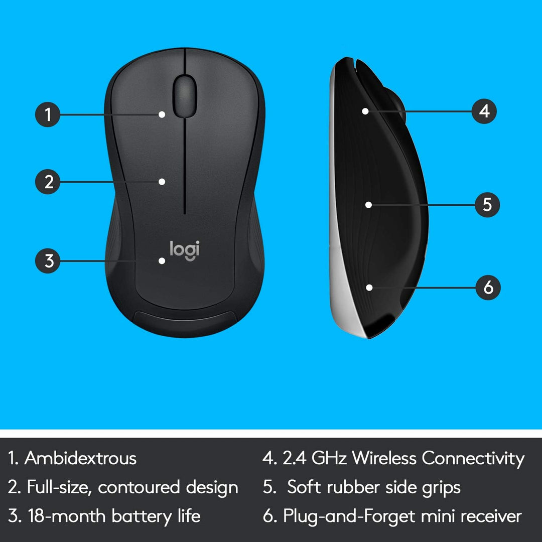 Logitech MK540 Advanced Kabellose Tastatur und Maus Combo für Windows, Skandinavisches QWERTY-Layout