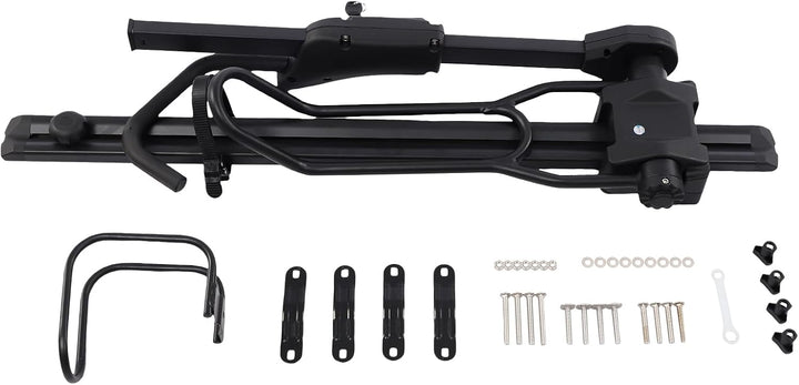 Faltbare Fahrradträger, Dach-Fahrradträger Vertikal Universal Dachfahrradträger, Reifenbreite 5.59cm