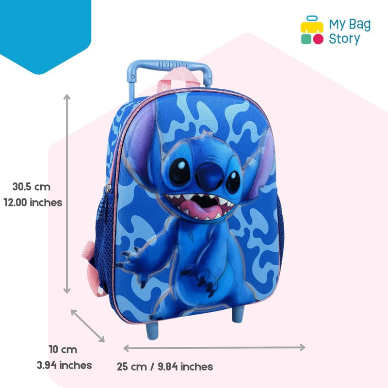 mybagstory - Trolley – Stitch – Blau – Kinder – Schule – Kindergarten – Grundschule – Schulranzen fü