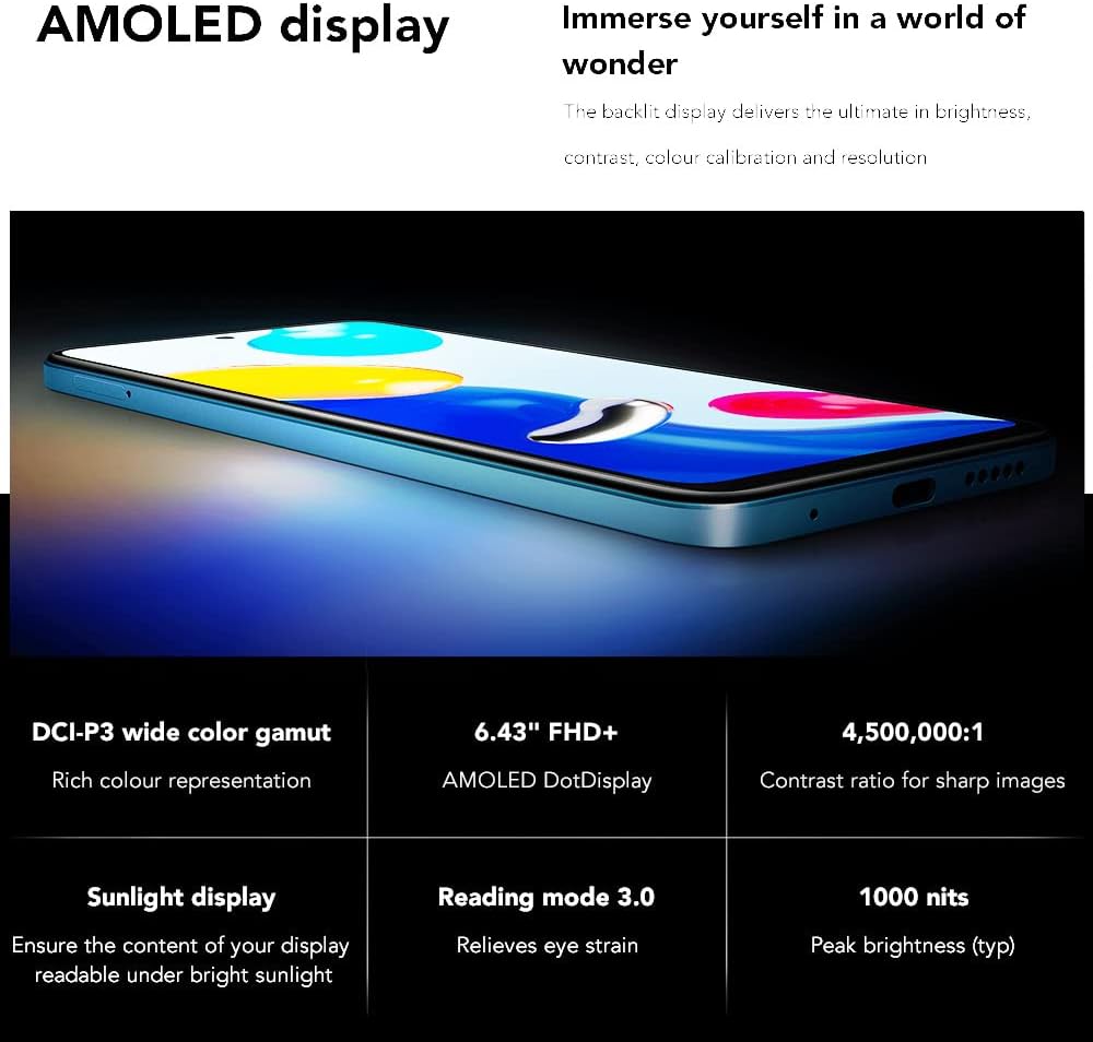 Xiaomi Redmi Note 11 - Smartphone 4GB + 128GB, 6,43" FHD+ DotDisplay, Snapdragon 680, 50 MP Quad-Kam