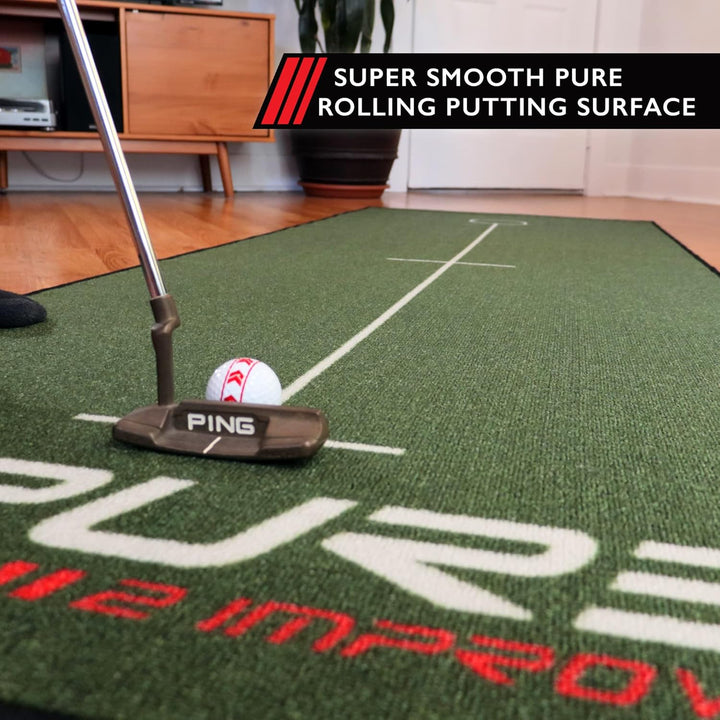 Pure2Improve Unisex-Adult Golf Puttingmatte 237x80cm Grün, 237x80cm Grün
