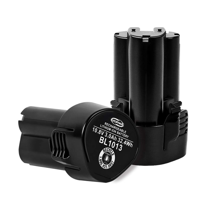 DSANKE 2 Stück BL1013 Akku 10,8V 3,0Ah Li-Ion Ersatzakku für Makita BL1013 BL1014 3,0Ah 10,8 Volt