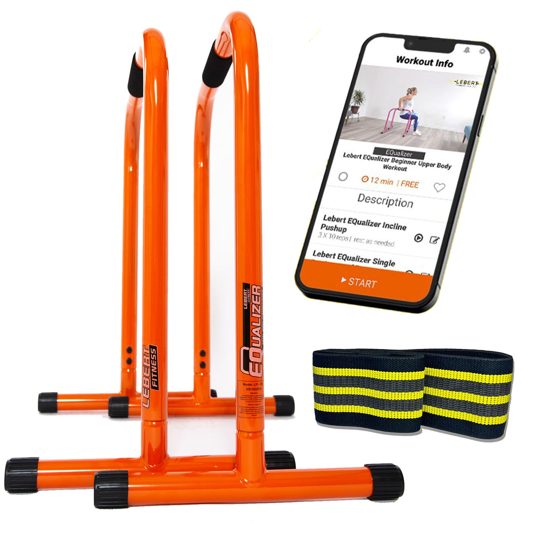 Lebert Fitness Equalizer mit Resistance Band Orange - L, Orange - L